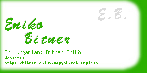 eniko bitner business card