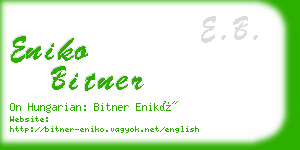 eniko bitner business card
